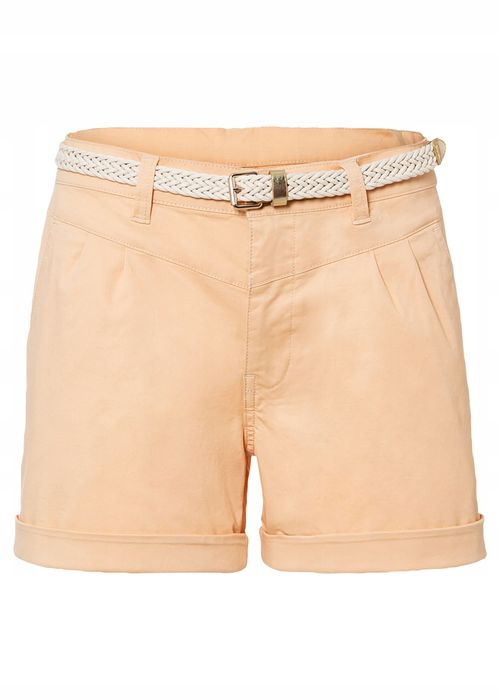B.P.C krótkie spodenki morelowe + pasek r.34