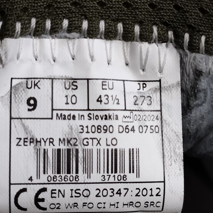 42½,43½,48½.Кросівки тактичні Lowa Zephyr MK2 GTX LO Olive