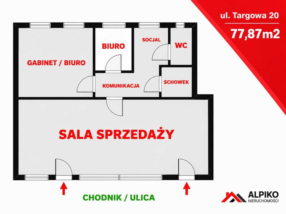 Lokal handlowo-usługowy na sprzedaż
