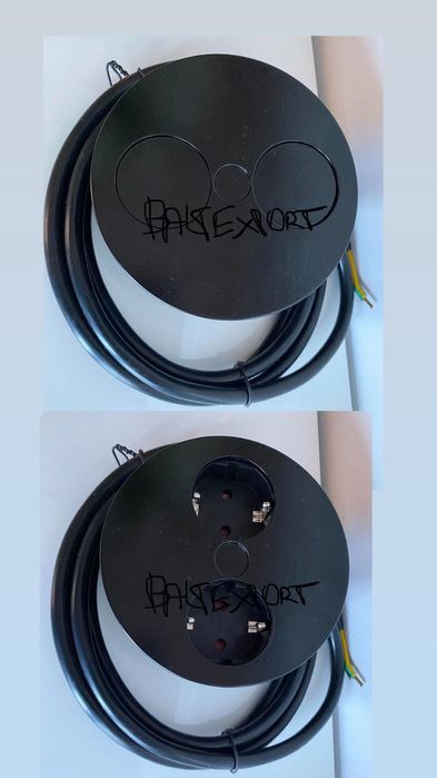 Base Compacta com 2 Tomadas de Corrente para Instalação em Bancadas