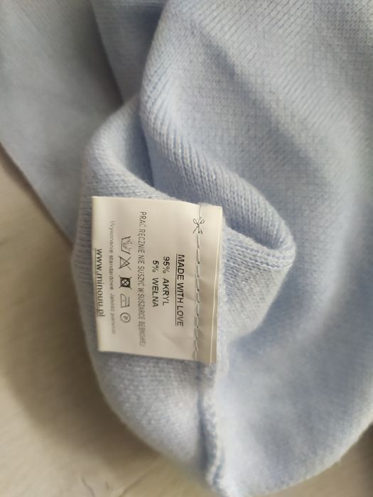 Sweter baby blue Minouu laleczka uniwersalny