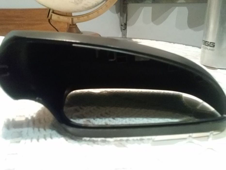 Capa carcaça espelho direito retrovisor VW polo preto