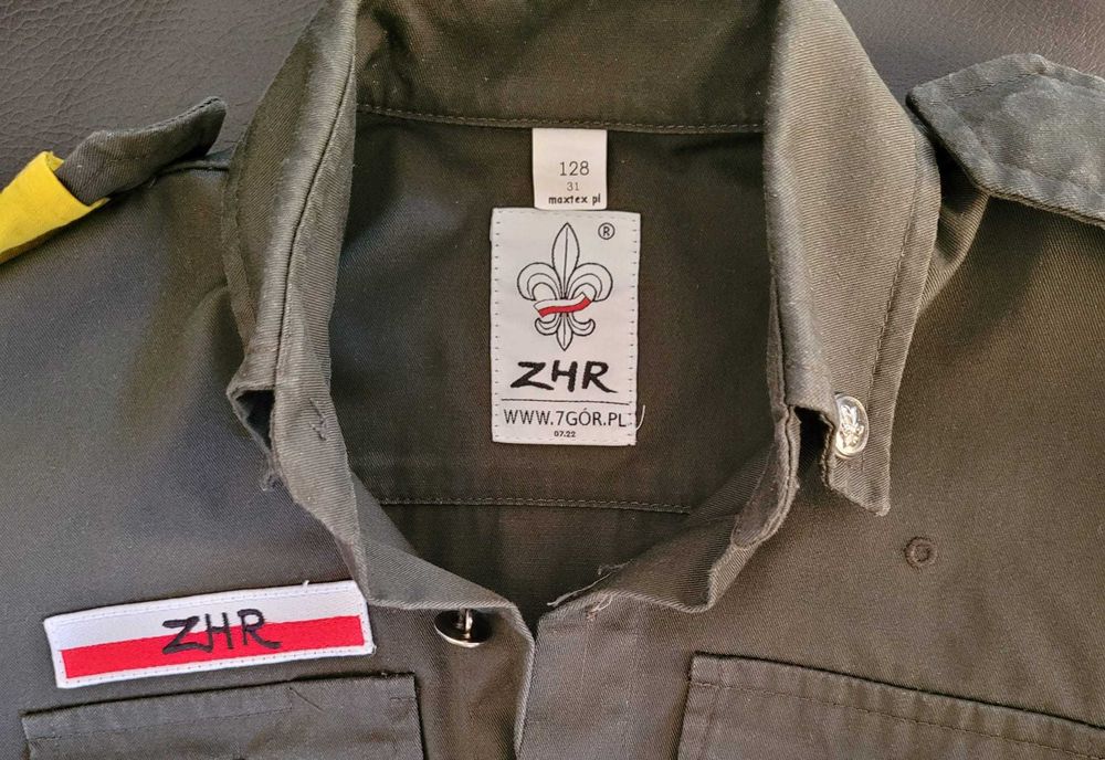 Mundur ZHR - komplet rozm 128,xs - jak nowy