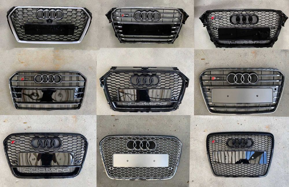 решетка радиатора решітка ауди audi a1 a4 a5 a6 a7 a8 q3 q5 q7 q8 s6