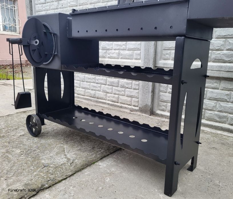 • 5мм • ХІТ ПРОДАЖУ • Мангал Барбекю Смокер с Печкой Под Казан