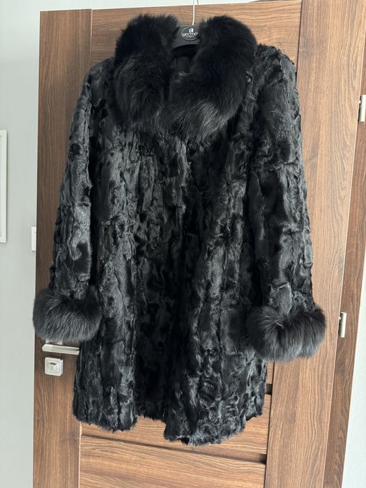 Futro karakuły z lisem