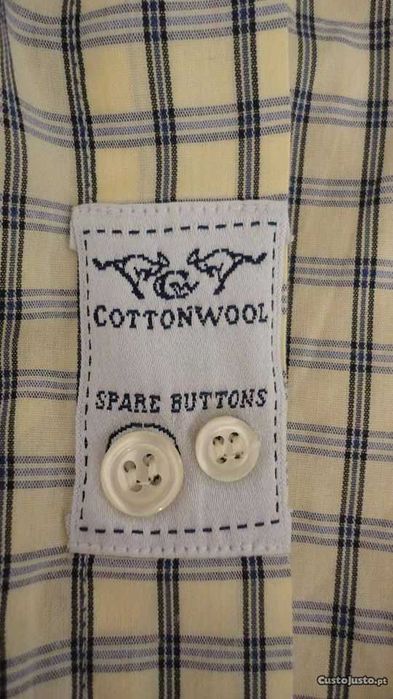 Camisa de homem aos quadrados Cotton Wool
