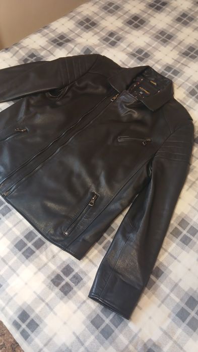 Чоловіча шкіряна куртка m-l