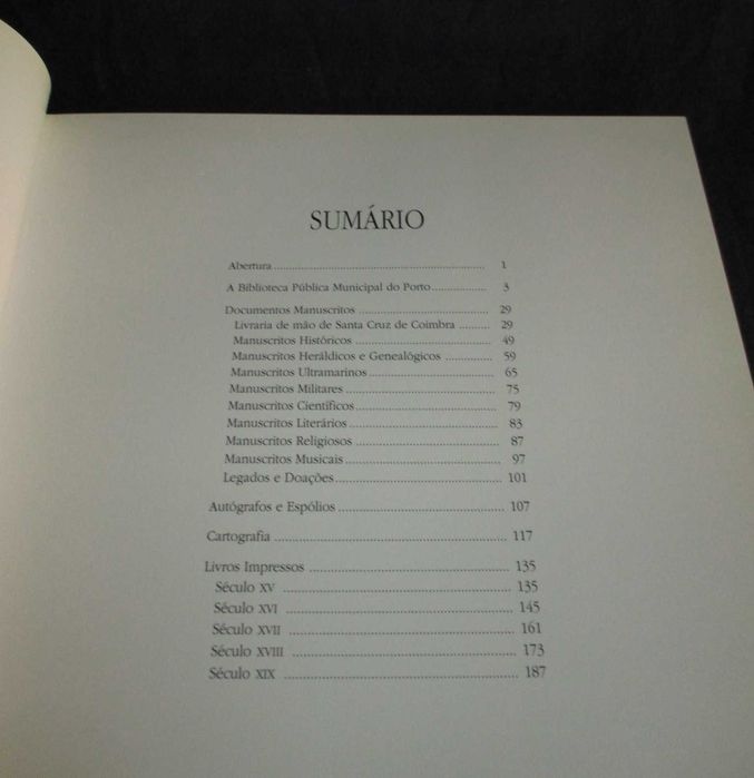 Livro Tesouros da Biblioteca Pública Municipal do Porto