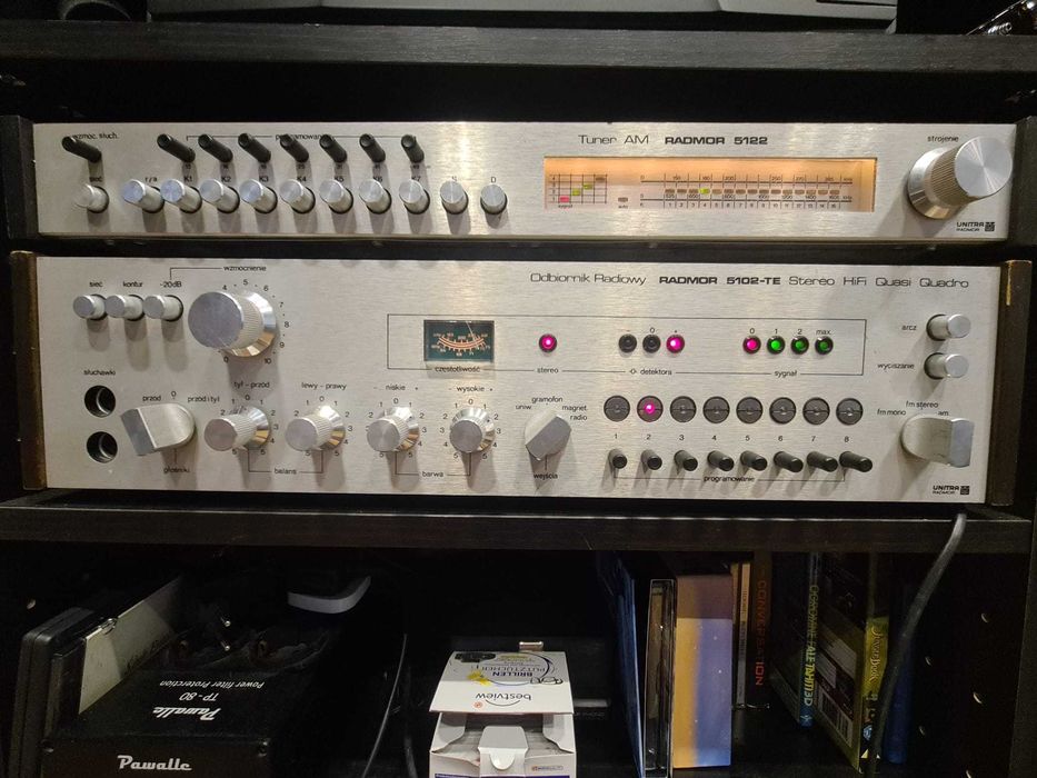 Amplituner Radmor 5102 TE + Tuner AM 5122 FULL SERWIS w RADMOR, banany
