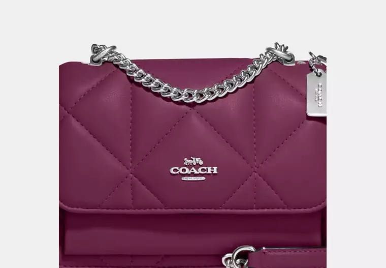 COACH original mini Klare crossbody. Сумочка натуральная кожа стеганая