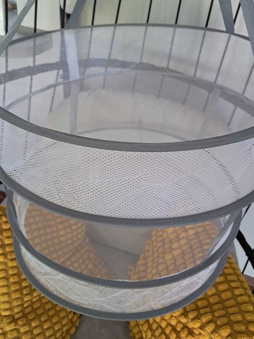 nowa wisząca suszarka do delikatnych rzeczy średnica 47 mm wys 70 cm