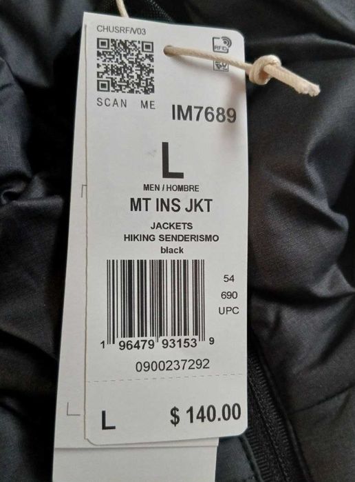 Чоловіча утеплена куртка Adidas Terrex multi-synthetic