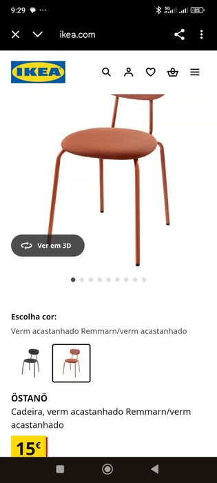 ÖSTANÖ
Cadeira, verm acastanhado Remmarn/verm acastanhado