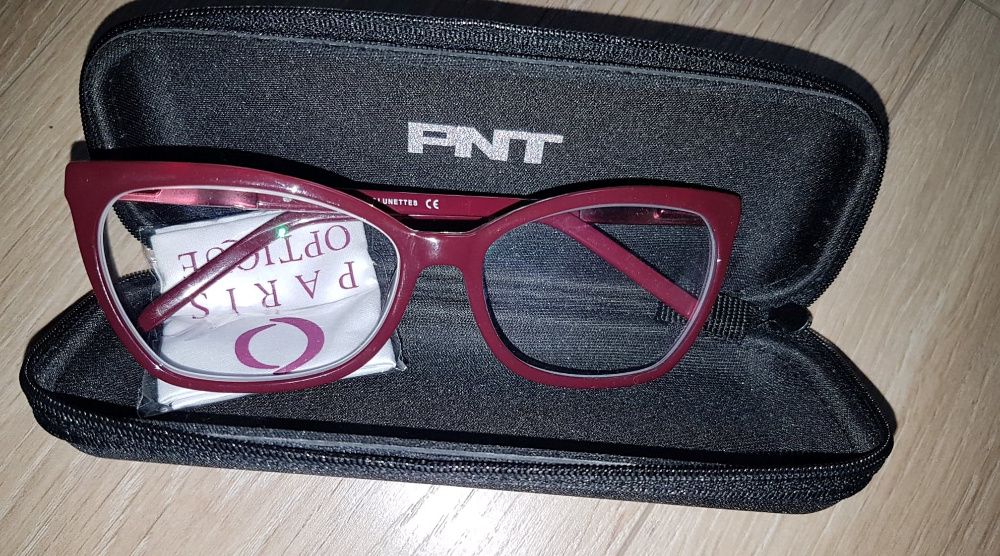 oprawki damskie PNT Paris Optique bordowe