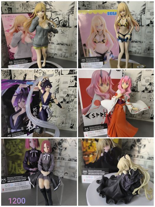 Фигурки аниме фігурки Евангелион Оверлорд Альбедо Рем Рам