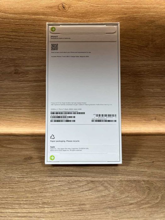 iPhone 17 256 Black!! АКБ: 100%!! №: 1823!! НОВИЙ!!! З США !! Айфон купити оригінал !!