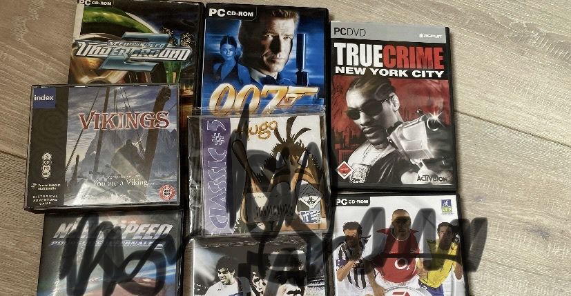 Gry na pc ,James Bond 007, true crime , vikings , brak nfs