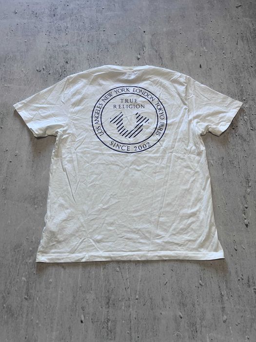 Biała koszulka True Religion Emblem Crew