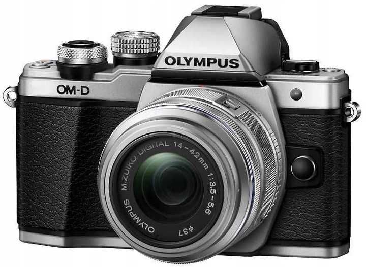 Aparat fotograficzny Olympus E-M10 Mark II korpus + obiektyw srebrny