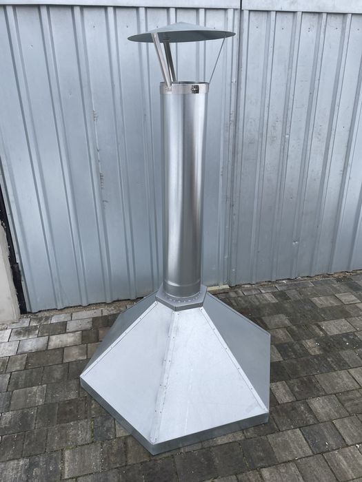 Okap przemyslowy blacha ocynk, nierdzewka, 1.4509