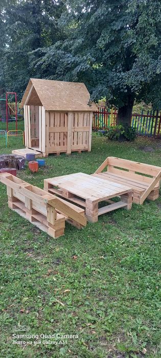 Садові меблі з піддонів