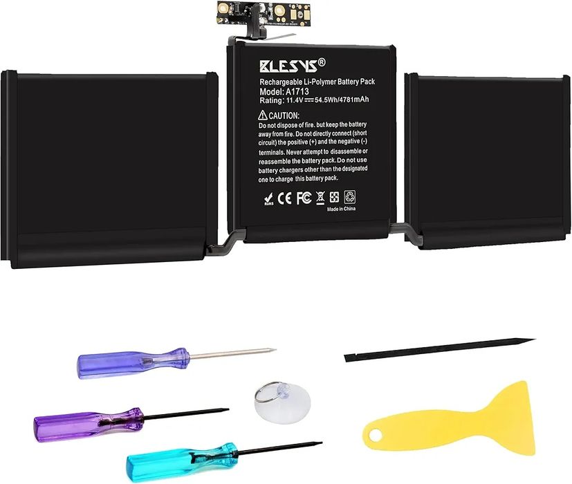Сменная батарея BLESYS A1708 A1713 для ноутбука MacBook Pro 13" A1708