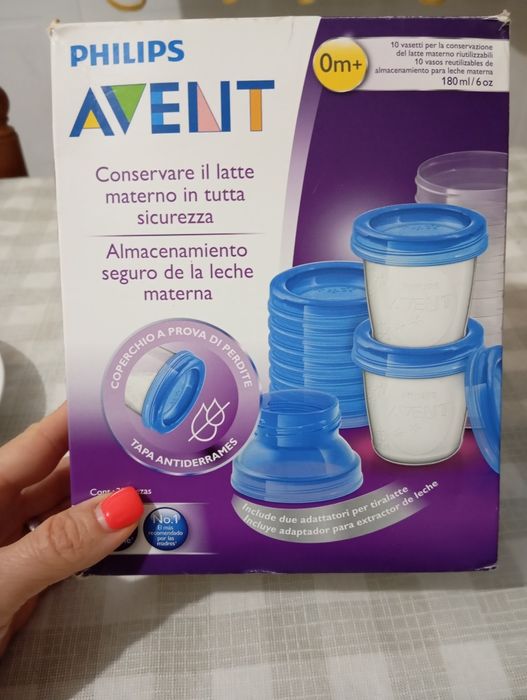 Copos de armazenamento de leite materno