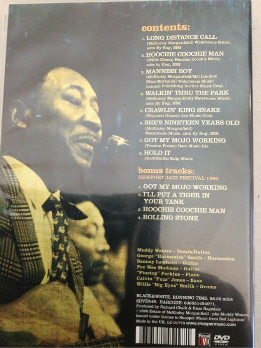 DVD Muddy Waters - Live in Concert 1971