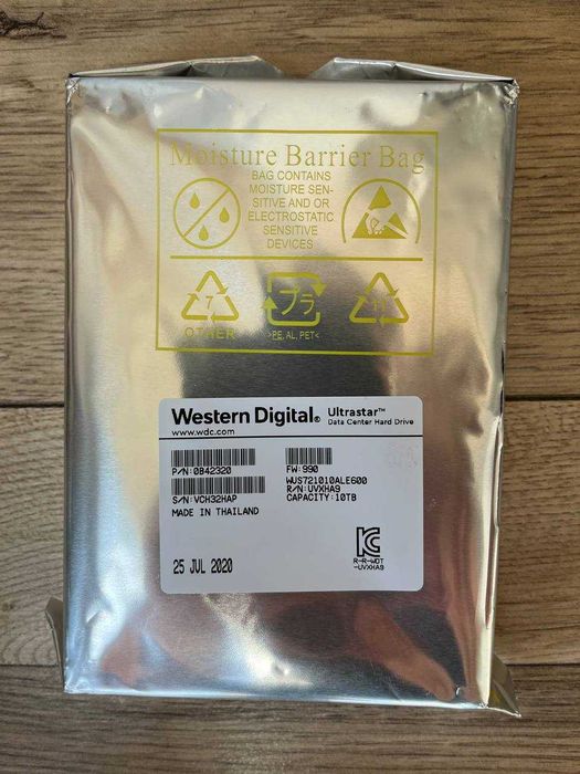 Жорсткий Диск WD Ultrastar DC HC510 10TB SATA III (WUS721010ALE600)