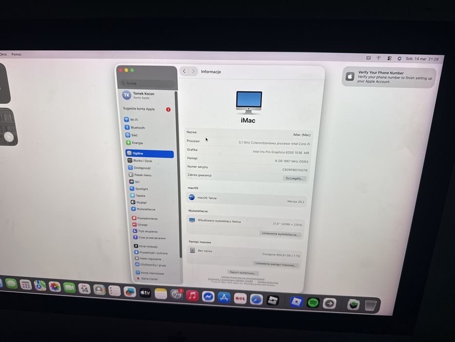 IMac jeszcze jest na gwarancji
