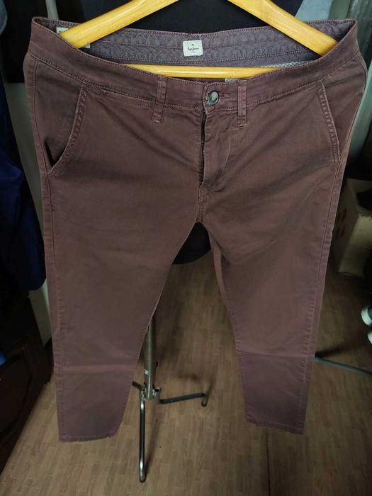Джинсы (chino Pepe jeans London United Kingdom w34 stretch truffle.