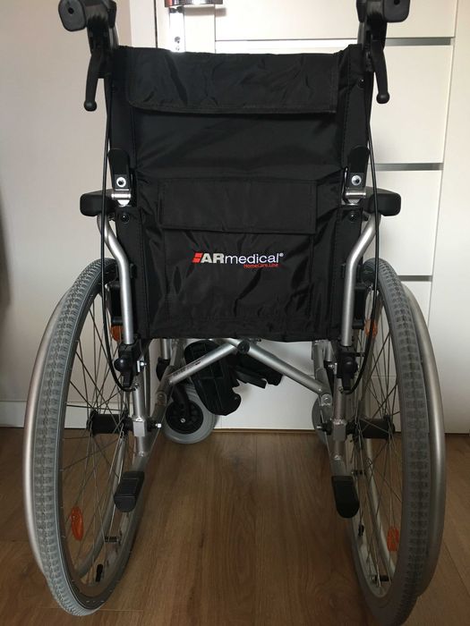 Wózek inwalidzki ultralekki - aluminium ERGONOMIC AR-300, składany.