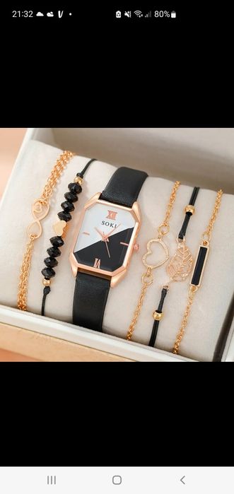Zestaw zegarek plus bransoletki