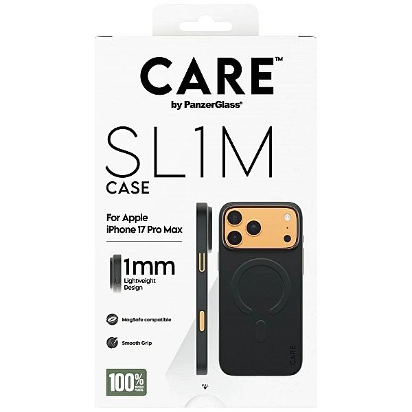 Etui CARE by PanzerGlass SL1M MagSafe na iPhone 17 Pro Max - czarne