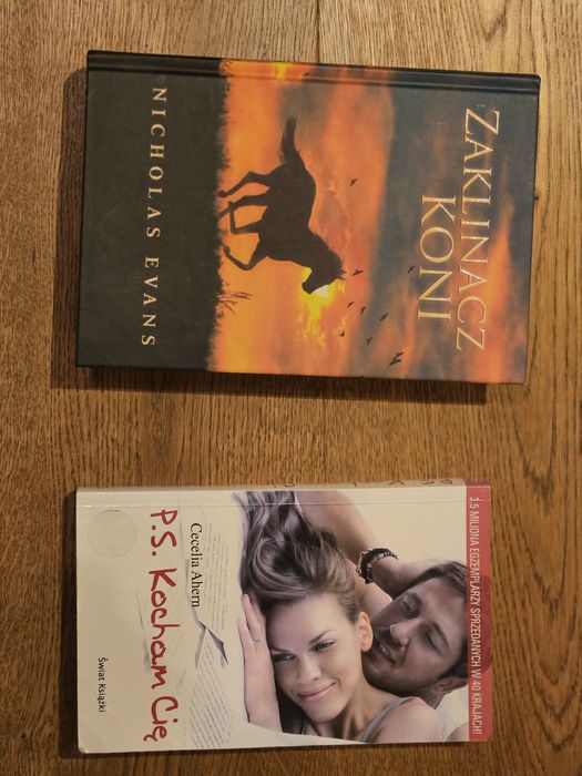 2 książki obyczajowe – „Zaklinacz koni” i „P.S. Kocham Cię”