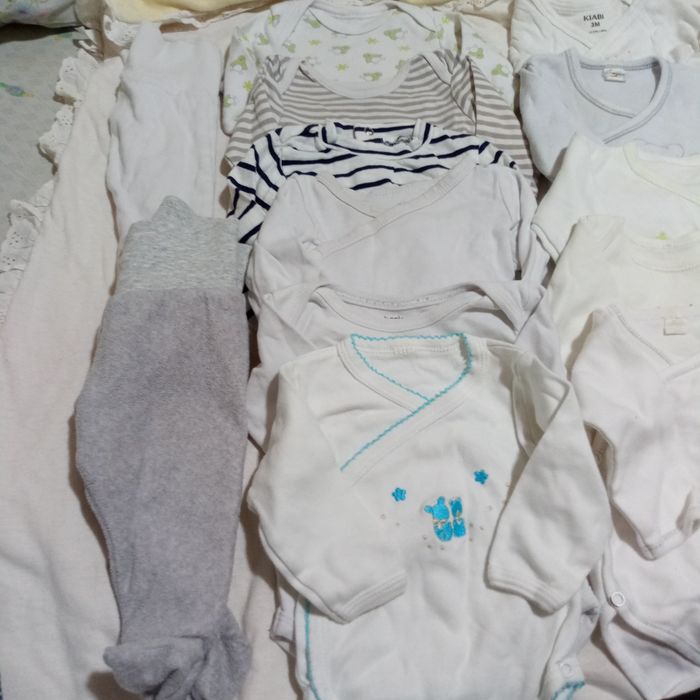 Lote de roupa interior 0-6 meses