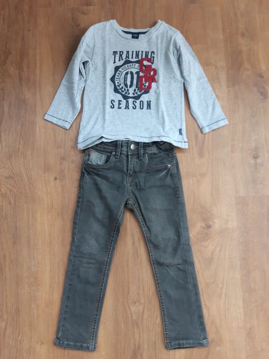 Sweat, pólos e calças Chicco, GRD e Benetton 3/4 anos