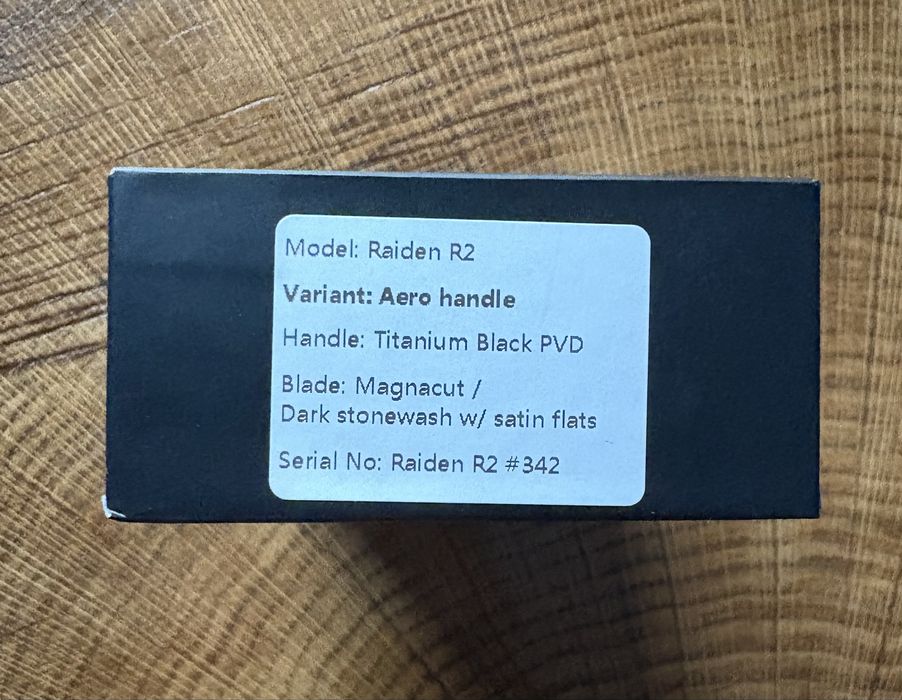 Nóż Null Knives Raiden R2: Aero