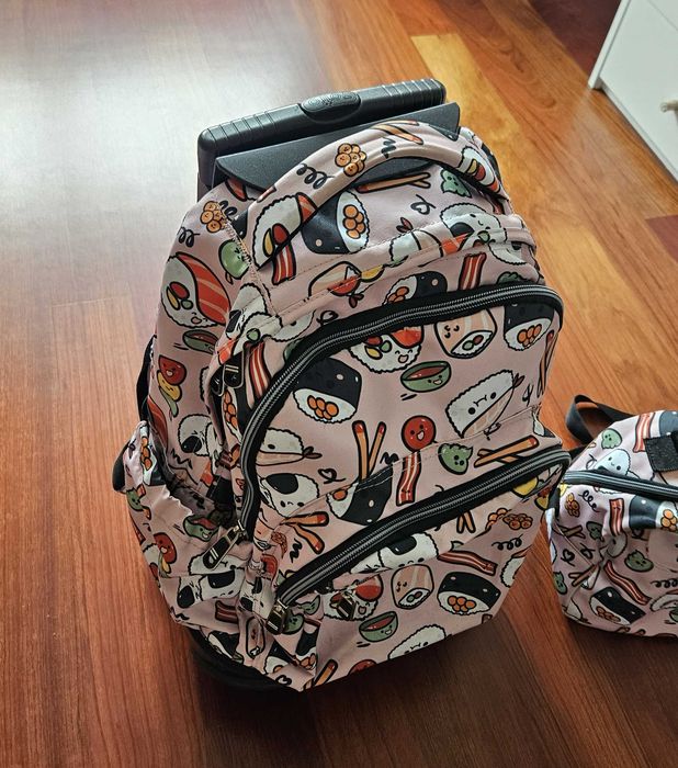 Mochila Trolley Escolar Infantil + Lancheira TOTTO