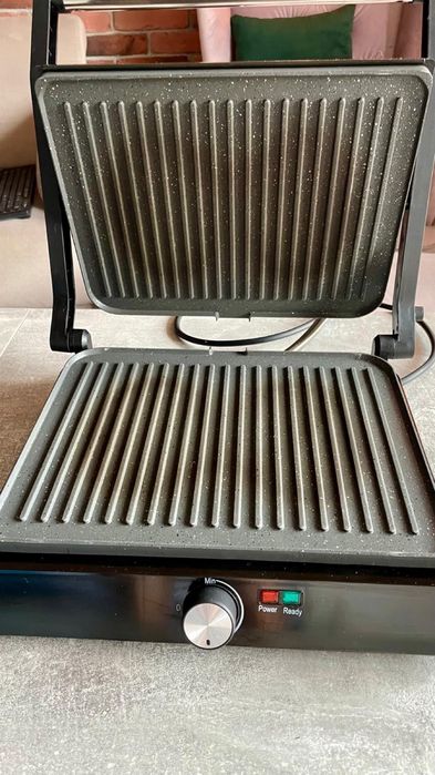 2x Grill Elektryczny Rozkladany Mozano Grill Chef Czarny 2200w Duzy