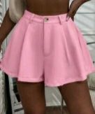 Calções rosa suave