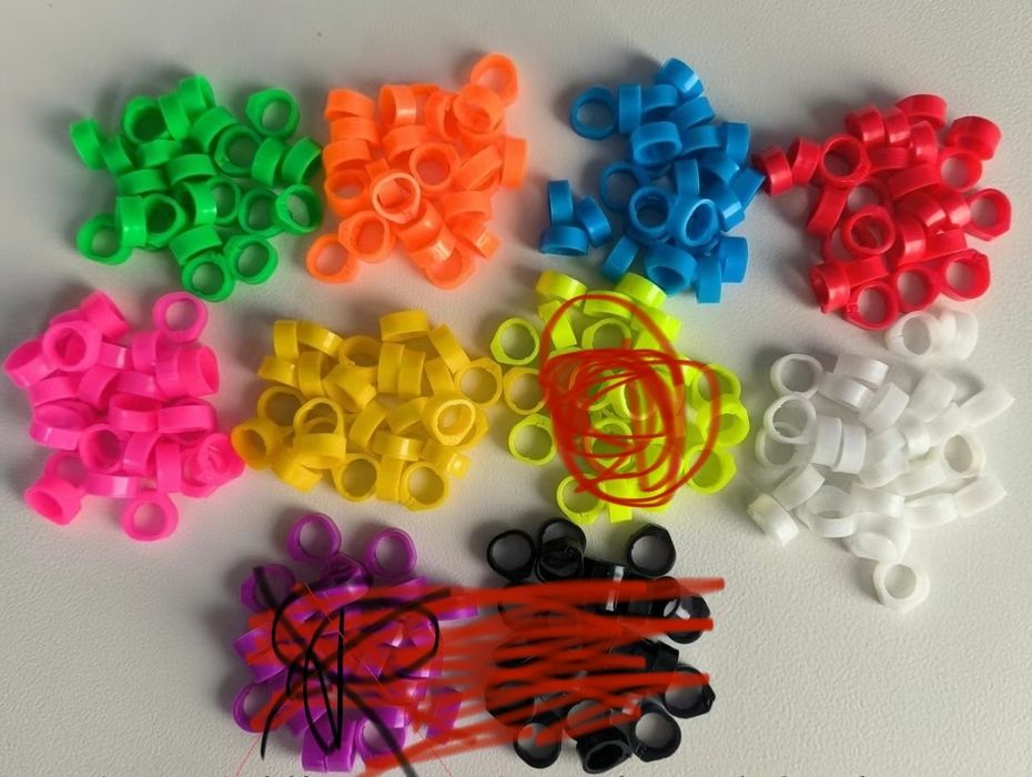 Маркерні кільця (кембрики) для голубів 8мм