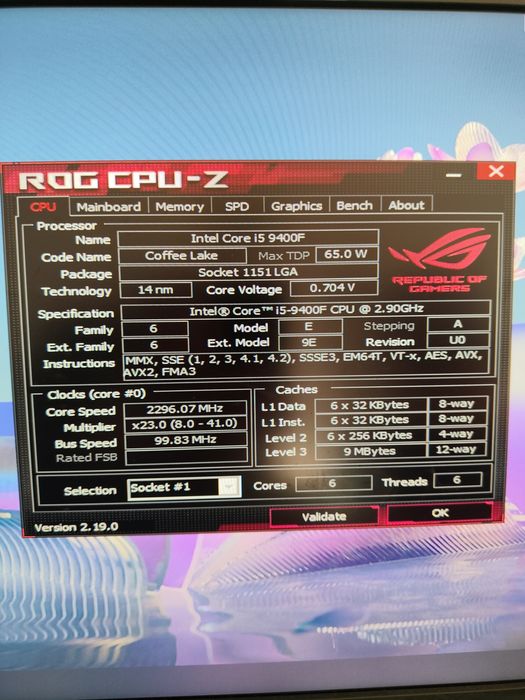 Desktop Intel Core i5 9400