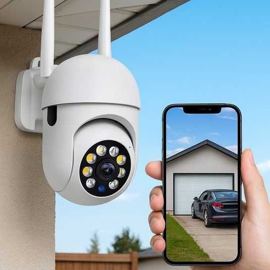 Камера відеоспостернження поворотна 360 + прожектор