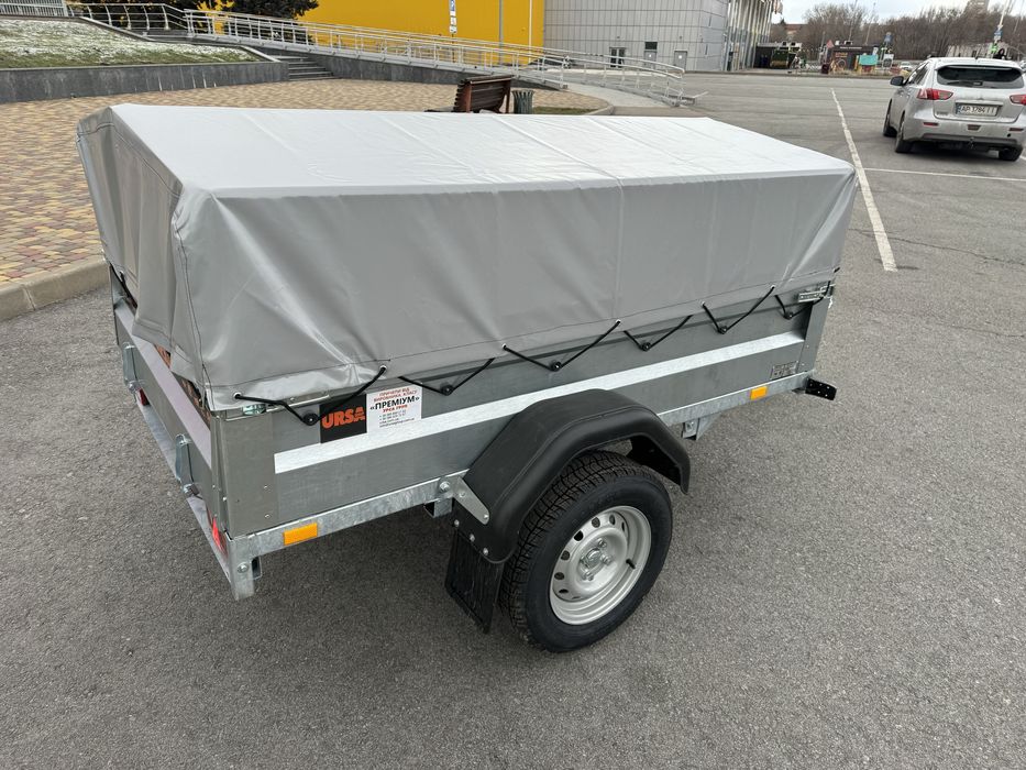 Причіп від заводу, здоровань 2х1.25 бортовий, оцинкований, посилений