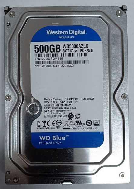 Жесткий диск HDD SATA 3.5" WD 500 Гб