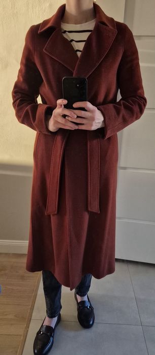 Płaszcz Patrizia Aryton 100% baby wool wełna dziewicza XS