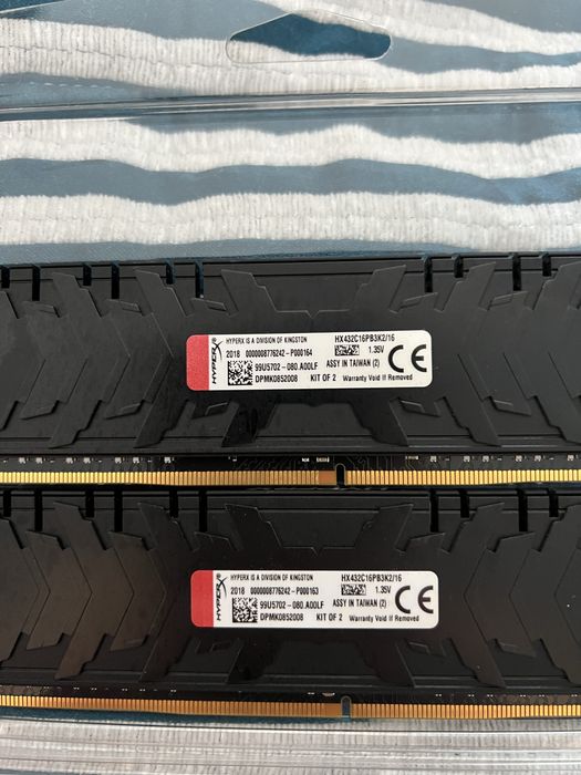 Ram ddr4 8 + 8 gb hyperx predator