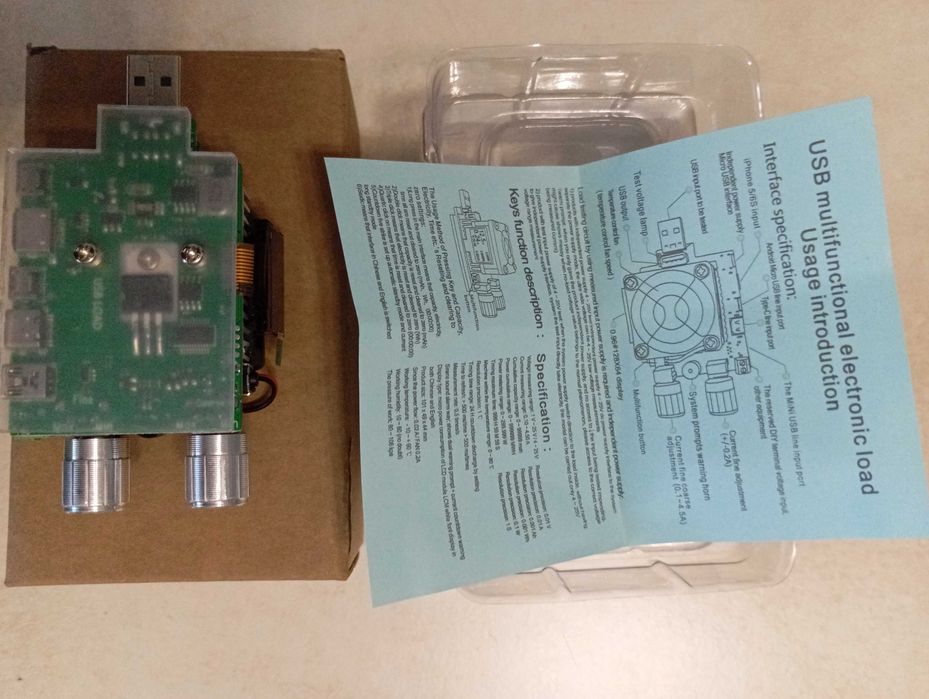 USB-тестер JUWEI JW-D2, 35 Вт електронне навантаження QC2.0/3.0